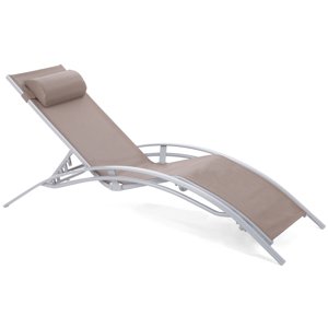 Home&Garden Zahradní lehátko Aruba Silver / Taupe