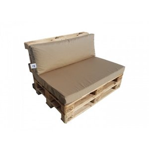 Natalia Set polstrování se zipem na pohovku z palet 120 x 80 cm - hnědá