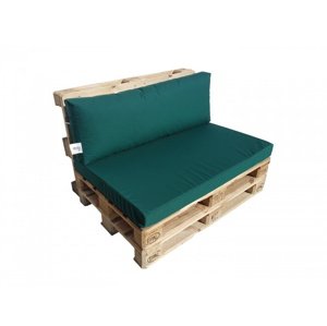 Natalia Set polstrování se zipem na pohovku z palet 120 x 80 cm - tmavě zelená