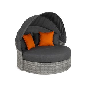 Home&Garden Zahradní pohovka s nebesy Sydney Light Grey / Grey Melange