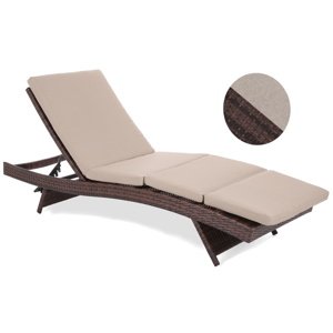 Home&Garden Zahradní lehátko Bora Bora Brown Mat / Brown Melange
