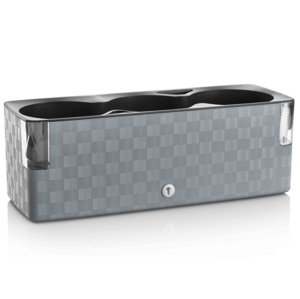 Plastkon Samozavlažovací květináč Cobble Trio 40x14,5x14 cm, šedý