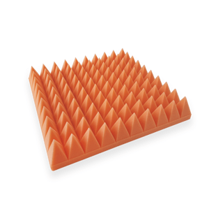 AMBRILO Akustická pěna jehlan oranžová 9 cm