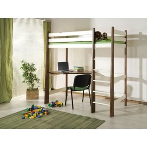 MebloBed Postel Miloš 80x200 cm (Š 87 cm, D 208 cm, V 190 cm), Bílý akryl, Šedý akryl, bez matrací