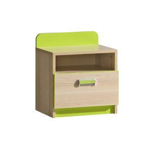 Dolmar Noční stolek Lorento L12 Jasan / fialová