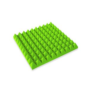 Mega-acoustic Akustická pěna jehlan zelená 5 cm