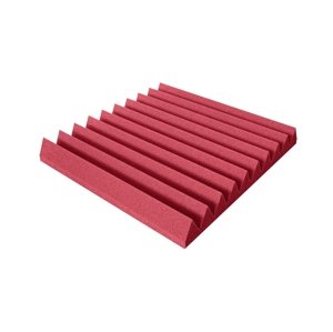 Mega-acoustic Akustická pěna V-profil červená 50x50x7 cm