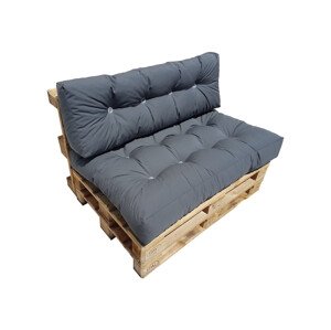 Natalia Set polstrování na pohovku z palet 120 x 80 cm - antracit