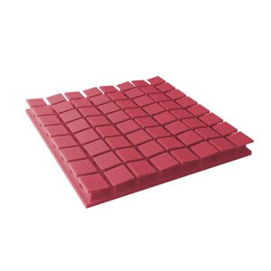 Mega-acoustic Akustická pěna premium PM-8K-U červená 60x60x6 cm