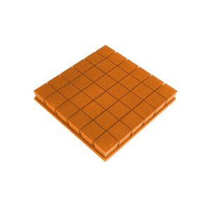 Mega-acoustic Akustická pěna premium PM-K oranžová 50x50x7 cm