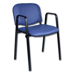 Konferenční židle ISO eko-kůže s područkami