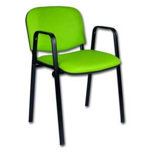 Konferenční židle ISO eko-kůže s područkami