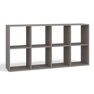 Regál MALAX 2x4 - šedá