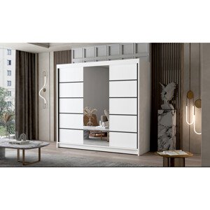 Velká šatní skříň PALERMO VI 200 cm