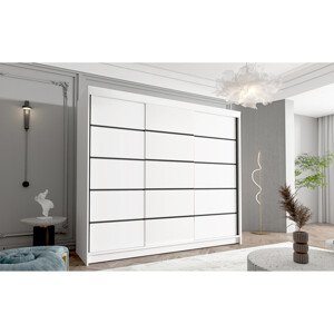 Velká šatní skříň DAVOS VII 250 cm