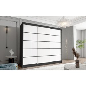 Velká šatní skříň DAVOS VII 250 cm