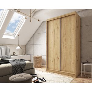 Kvalitní Šatní Skříň bez zrcadla 120 cm