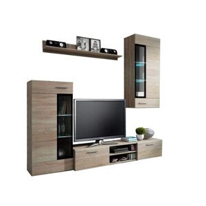 Obývací stěna ODYS dub sonoma LED Osvětlění: