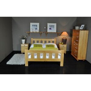Postel PATI 140x200cm z masivu borovice