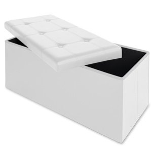 Úložný box bílý - 80 x 40 x 40 cm