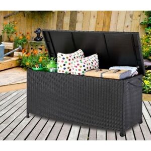 Úložný box 122cm x 56cm x 61cm - černá s kolečkem