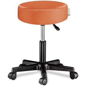 Taburetka na kolečkách - oranžová