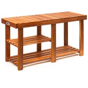 Botník a lavice 2v1 akát - 87x30x45 cm