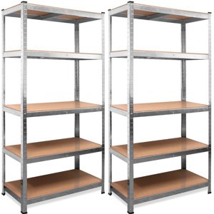 2 x Regál s vysokou nosností 180 x 90 x 40 cm 875 kg