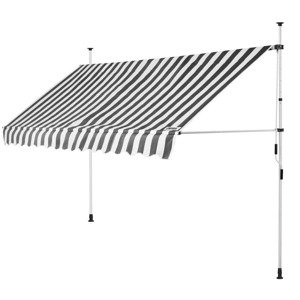 Markýza bílo šedá - 400 cm