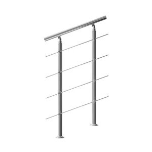 Schodišťové zábradlí 4 vzpěry - 80 cm