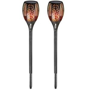 Sada 2 LED solárních lamp s USB portem
