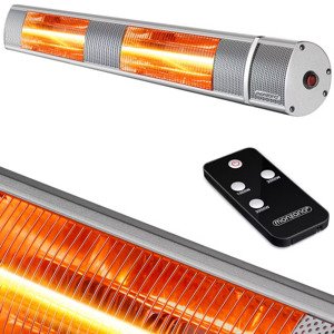 Sálavý ohřívač 3000 W - stříbrný