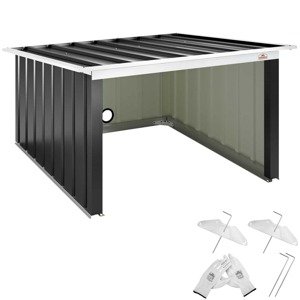 Garáž pro robotickou sekačku 89x90x54cm - antracit