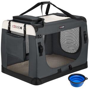 Přenosná taška pro psa XL 82x59x59cm - antracit