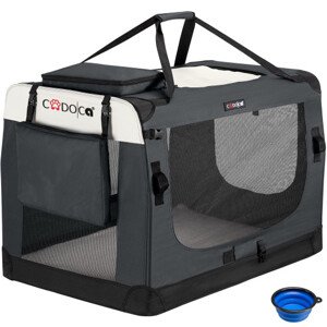 Přenosná taška pro psa XXL 101x70x70cm - antracit