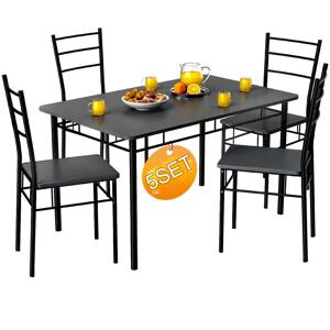 Jídelní set Leo - antracit