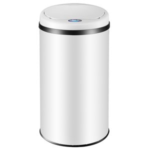Bezdotykový odpadkový koš s USB 40l - bílý