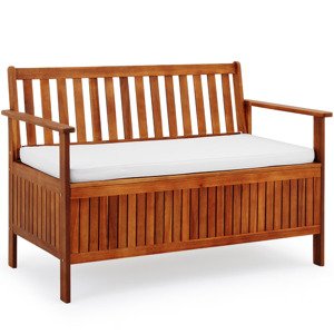 Zahradní lavička s úložným prostorem 120 cm - akát