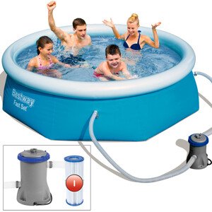 Bazén - Bestway Fast set - Ø 244 cm V 66 cm + příslušenství