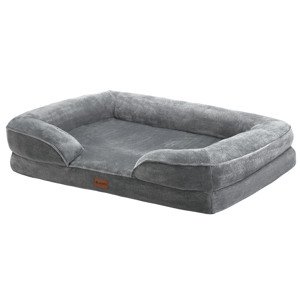 Pelíšek pro psa Sheena L 98 x 70 cm - šedá