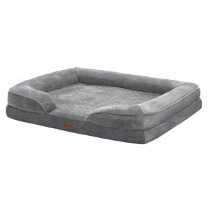 Pelíšek pro psa Sheena XL 105 x 82 cm - šedá
