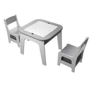 Dětský dřevěný set Milou - šedý