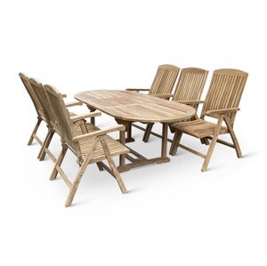 Zahradní sestava teak Alfi II 1+6
