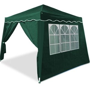 Zahradní altán Capri 3x3 m - 2 boční stěny - zelený