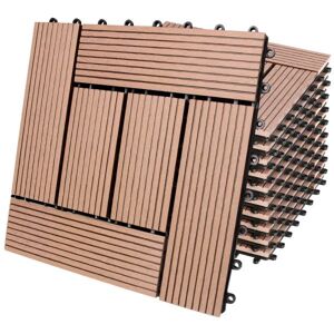 WPC dlaždice – sada 11ks, 30×30 cm mozaika