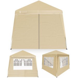 Zahradní altán Capri 3x3 m - 4 boční stěny - krémový