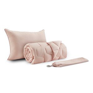 AdaptiveGO LUX sada polštář a přikrývka + brašna 140x200 cm zelená